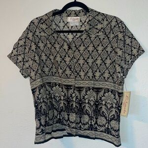 NWT VTG L’ AMADEI Size Large Blouse